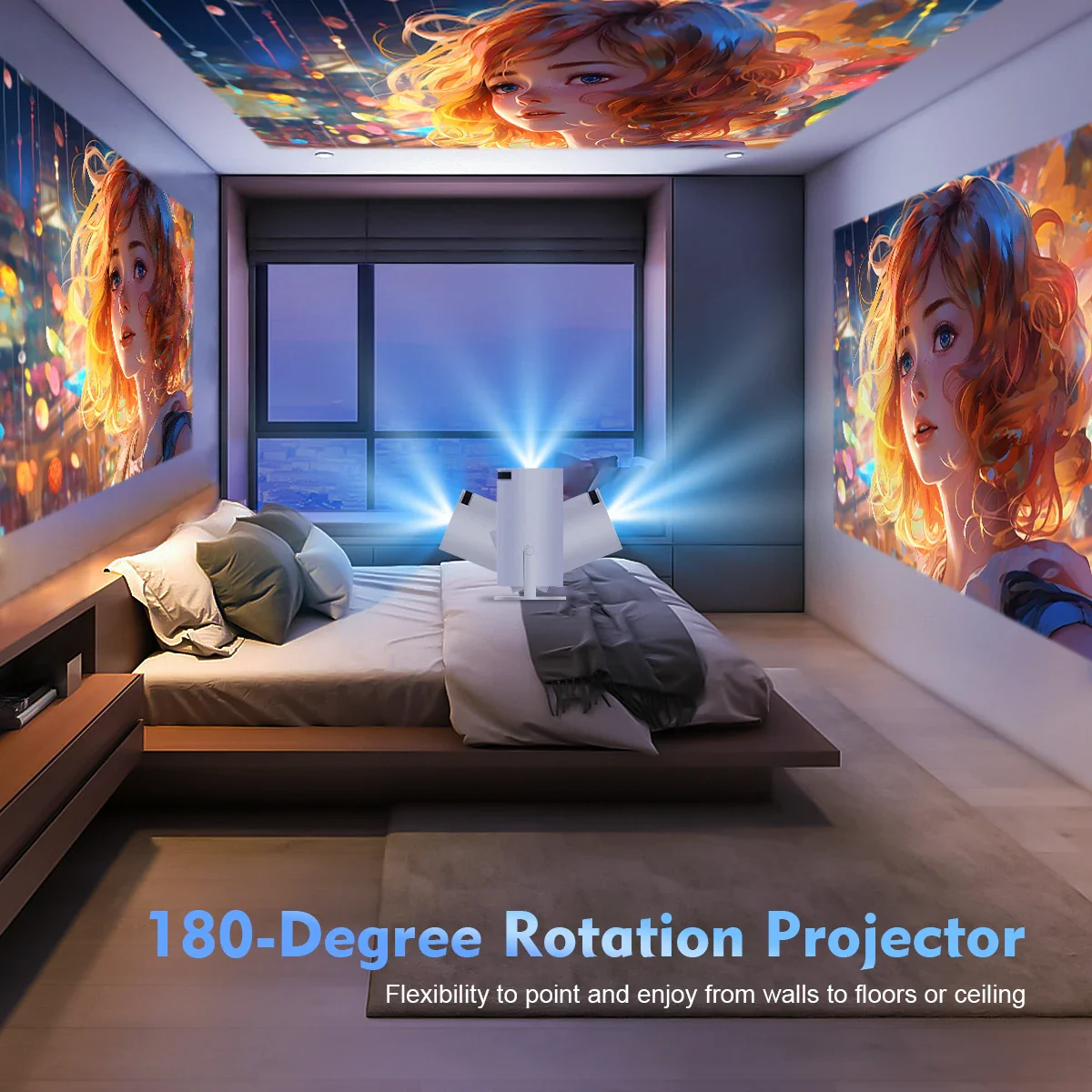 CineGo™ MagCubic HY300 Pro – Portable Home Theater Projector - Image 6