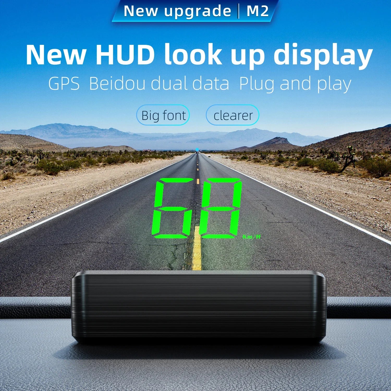 TrueSpeed™ M2 GPS Head Up Display for All Vehicles - Image 3