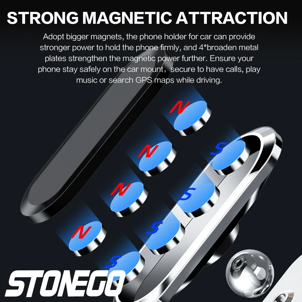 StoneGo™ Magnetic 360° Car Phone Mount - Image 3