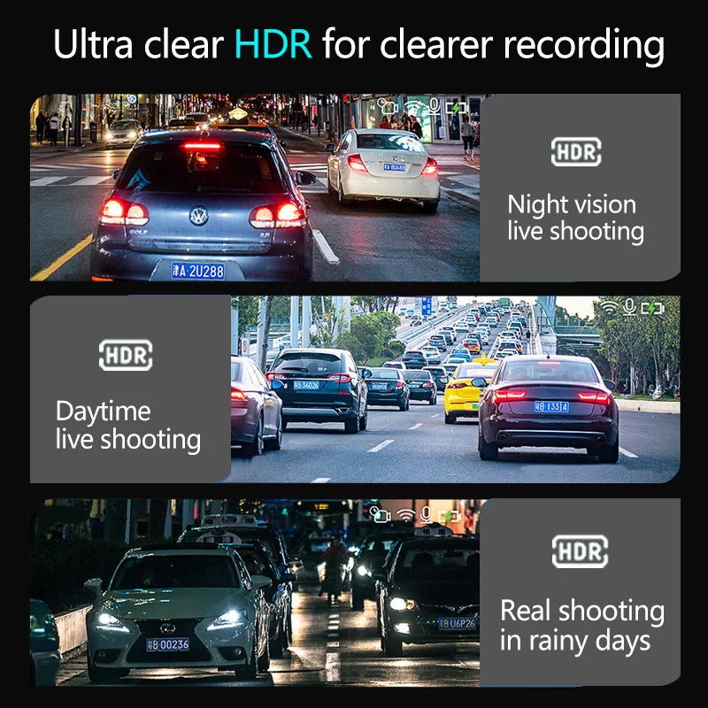 TOTNG SafeDrive™ 10” Touch Screen Mirror DashCam (Optional Rear Camera） - Image 3