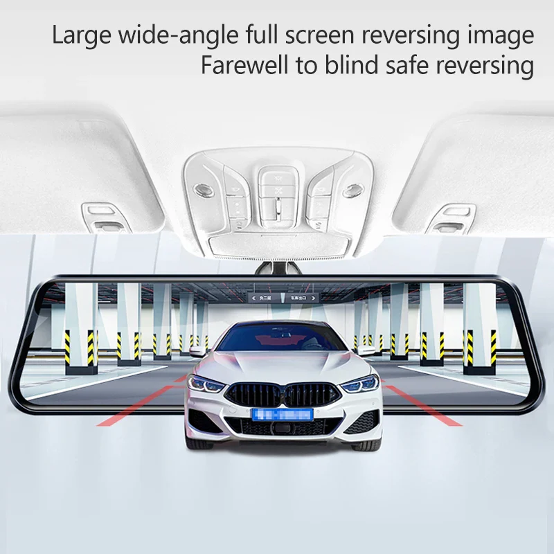 TOTNG SafeDrive™ 10” Touch Screen Mirror DashCam (Optional Rear Camera） - Image 6